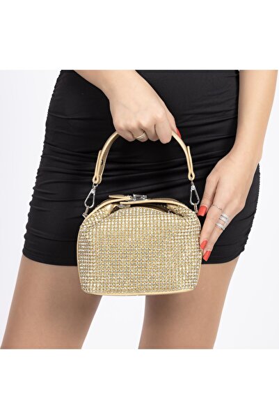 mei Γυναικεία Τσάντα A021 Χρυσή