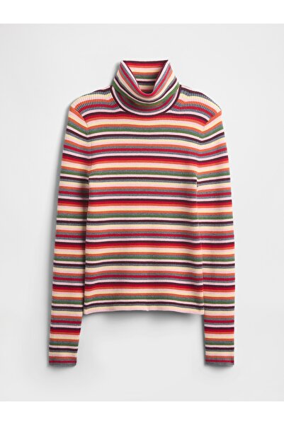 GAP Kadın Çok Renkli CashSoft Stretch Turtleneck Kazak