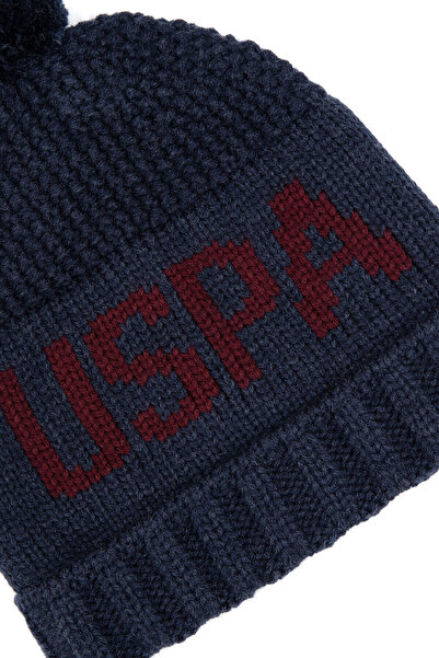 U.S. Polo Assn. Boy's Navy Blue Beret 50311873-Vr033