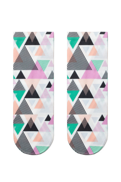 Conte Elegant Șosete din poliamidă cu model geometric, Fantasy 050 - Multicolor, 36-39 (23-25)