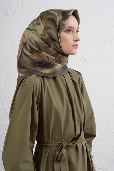 Armine cu imprimeu abstract Eșarfă Pure mătase Twill 9423D 86