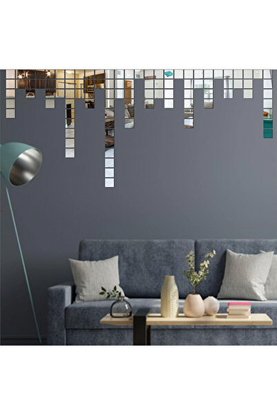 MaffStuff Set 100 Oglinzi Autoadezive Pătrate MaffStuff® – Acrilice, 4x4 cm, Design Elegant