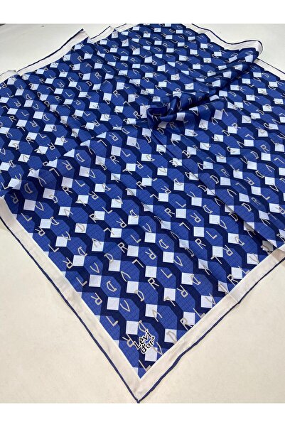 Levidor Indigo Taffeta Silk Scarf IST 90410 - 3 Mixed Pattern