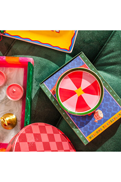 Zsa Zsa Zsu Luohu Porselen Tabak 10x10x1 Cm Renkli