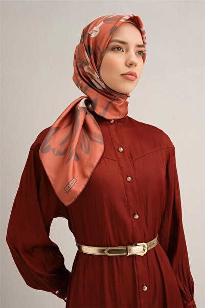 Armine Μεταξωτό κασκόλ Sura 9322-55 Πλακάκι Μικτό σχέδιο