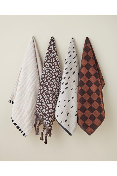 English Home Panthera Cotton Face Towel 50X80 cm Ecru