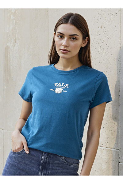 SP Characters T-shirt Regular Fit with Yale University Print Cotton