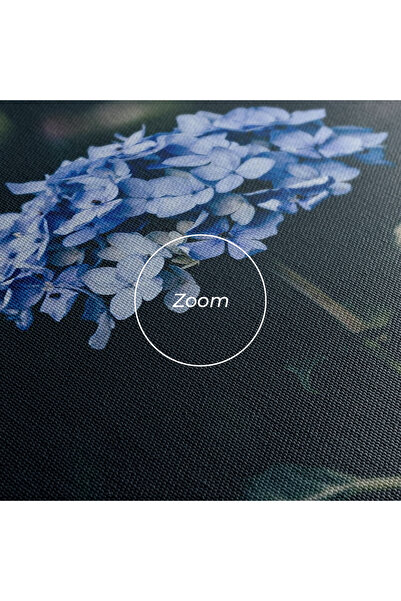 Arthub Canvas Painting, Bedroom And Living Room, Flowers, Forest Blue Flower