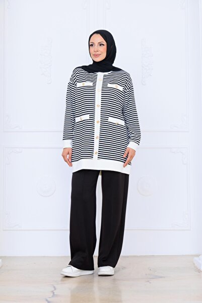 Moodbasic METAL DÜĞMELİ TUNİK