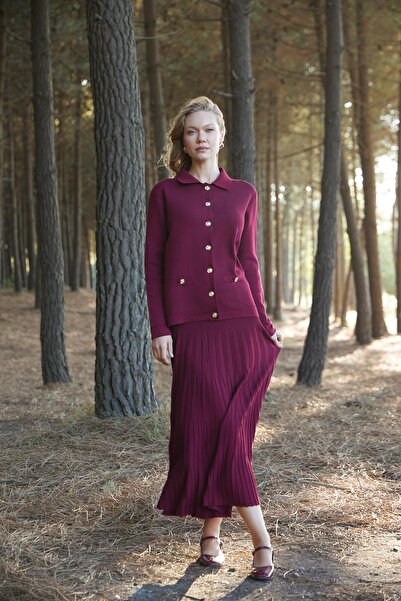 Moodbasic Etekli̇ Buttoned Knitwear Set