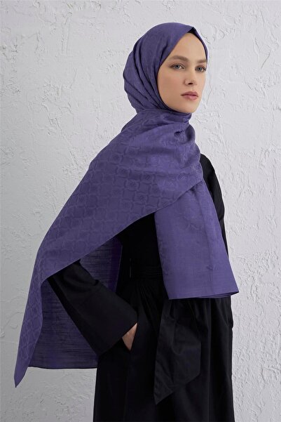 Armine Pamuk Floş Monogram Zincir Şal 1 45