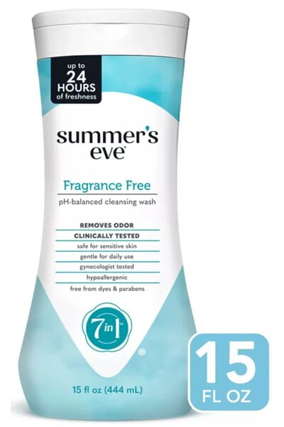 Summer's Eve Cleansing Wash, Fragrance Free, 15 Fl Oz