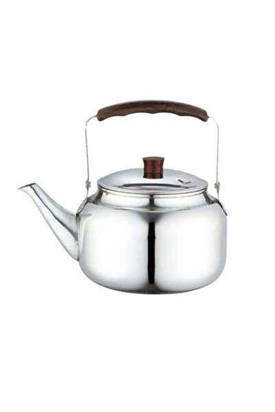 China Brown-handled stainless steel coffee pot, 4L