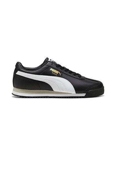 Puma Roma Siyah-Beyaz Hakiki ve Sentetik Deri Unisex Sneaker Spor Ayakkabı 39686802