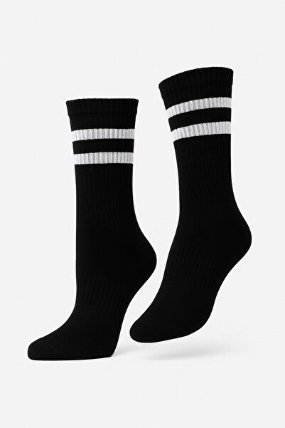Plus Scorpion Men's Sports Socks Set of 2 – Breathable Cotton Striped Socks |   Es for Daily and Sports Use
