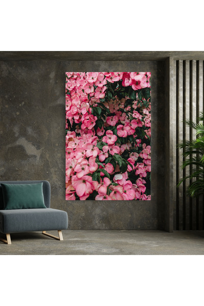 Arthub Canvas Painting, Bedroom And Living Room, Flowers, Pink Rose Flower Tree