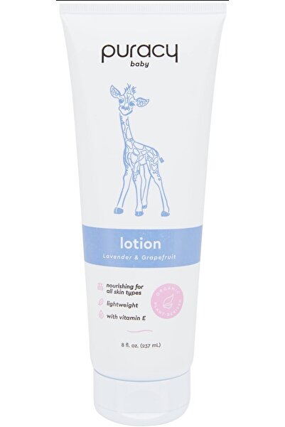 puracy لوشن طبيعي للأطفال برائحة اللافندر والجريب فروت 8 أونصة سائلة