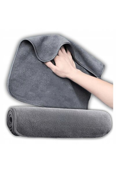 zola Microfiber car towel 400 g/m², for washing, cleaning and quick drying, 30x30 cm, gray
