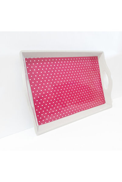 renkli çiçekler Tea Tray 34X23X5X3 cm Colorful Melamine Rectangular Tea Coffee Tray Presentation Tray