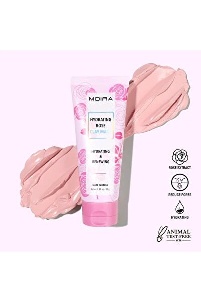 MOİRA قناع الطين الوردي المرطب