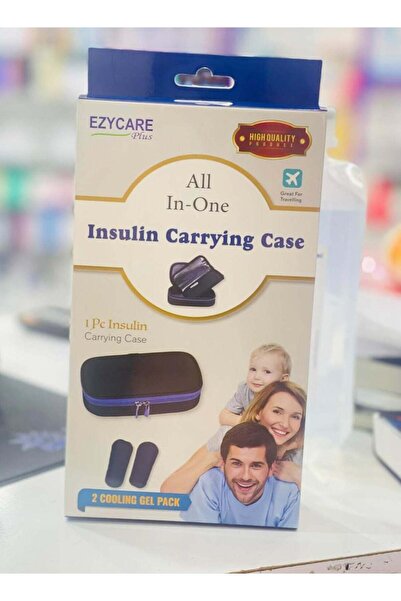 EzyCare حقيبة سفر معزولة لحفظ الأنسولين - حقيبة معزولة مع كيسين ثلج لأقلام ال...
