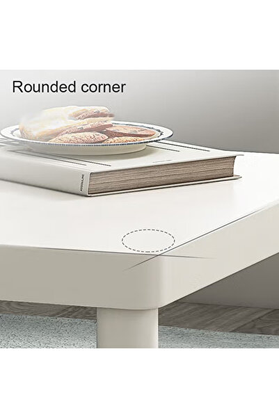 KEKE Minimalist Square Coffee Table for Bedroom and Living Room 40x60 cm