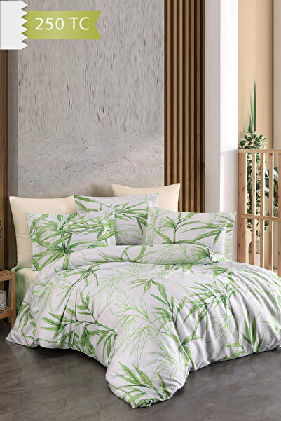 VAROL 250 TC Bambu Karışımlı Pamuk Saten Nevresim Takımı – Family Size - BAMBOO
