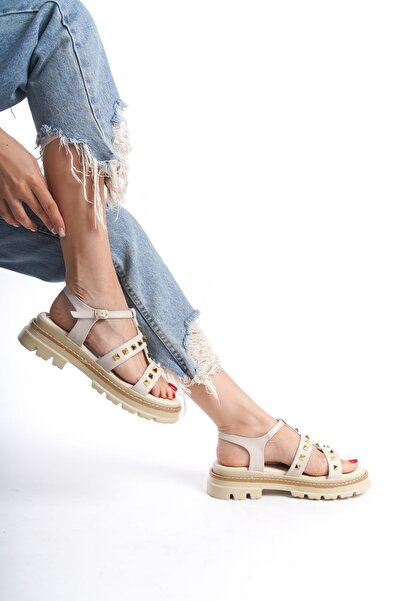 FEMME Pyramid Women's Daily Banded Open Toe Open Back Thick Sole Sadalet with...