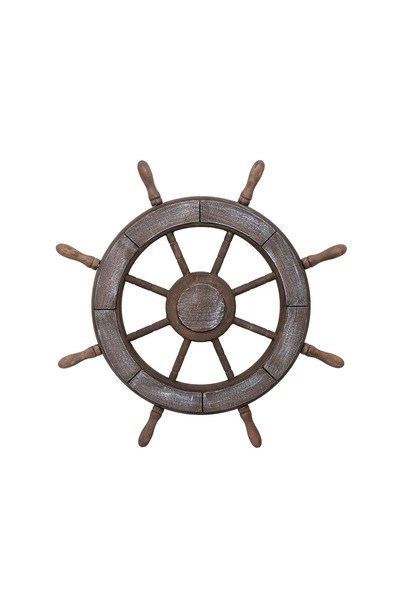 Z-Tools Roată decorativă din MDF, diametru roată 50 cm, model cârmă marinar, ...