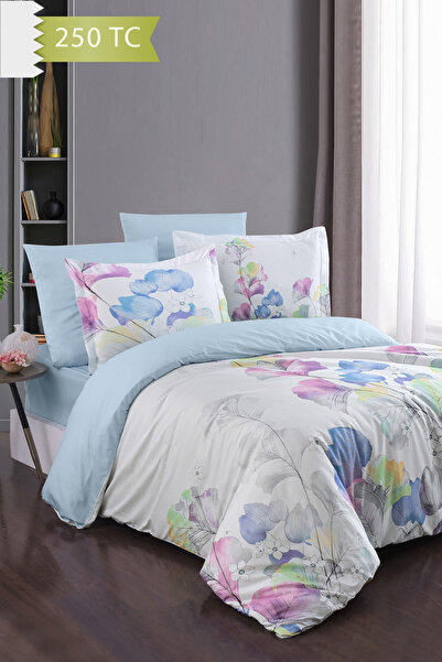 VAROL 250 TC Бамбук з додаванням бавовни Сатене постільна білизна – Двоспальне - NİCE
