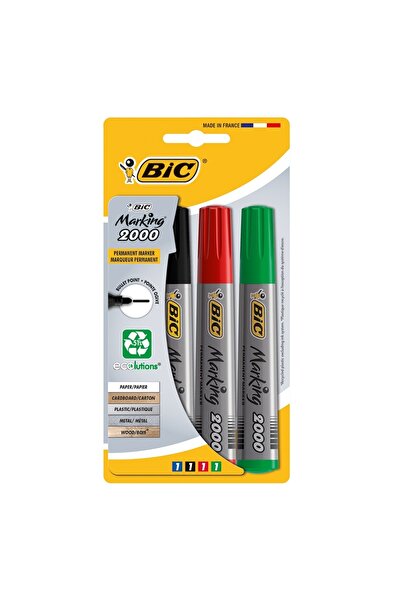 Bic Permanent marker Marking 2000 ECOlutions, round tip, medium, different colors, 4 pcs/set