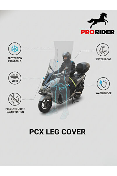 PRORIDER Motosiklet Premium Diz Örtüsü Honda PCX Uyumlu Su ve Rüzgar Geçirmez Kışlık Koruma
