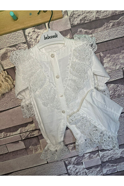 CACTUS COLLECTION Firfirli Lace Baby Set Jumpsuit and Hat