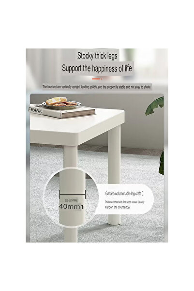 KEKE Minimalist Square Coffee Table for Bedroom and Living Room 40x40 cm