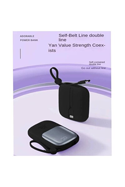 Smartlink SL3888FPB Wireless Magnetic Power Bank 20000mAh with Dual Built-in Cables and Fast Charging