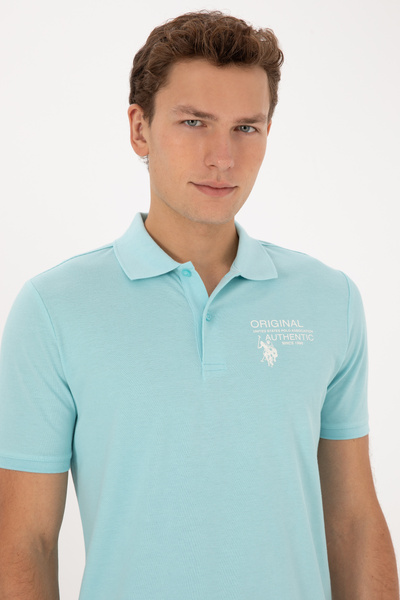 U.S. Polo Assn. Men's Aqua T-Shirt 50324903-Vr007