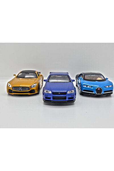 WELLY 1/36 Scale Pull Back (Bmw, Mercedes, Renault, Nissan, Bugatti) Diecast Metal Model Toy Car