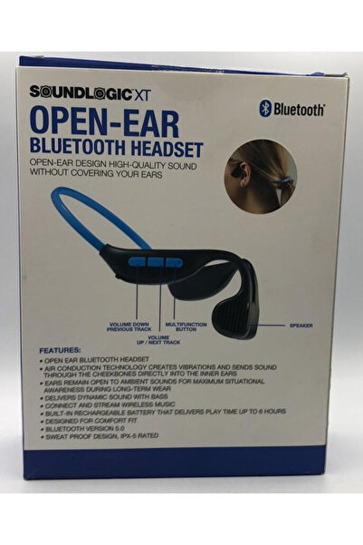 Soundlogic XT Open-Ear Bluetooth Headset ~ With Microphone~Up to 6 Hour Playback