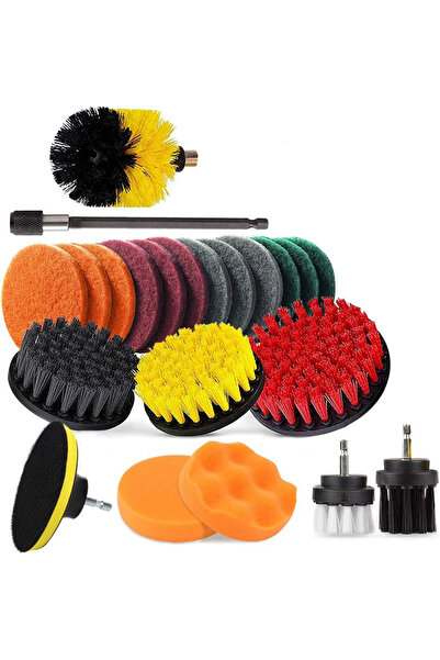 zola Sponge and brush adapter set, 22 pieces, sponges with different abrasion classes