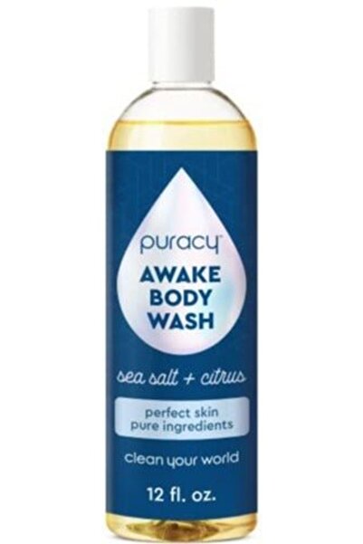 puracy غسول الجسم الطبيعي بملح البحر والحمضيات 12 أونصة سائلة