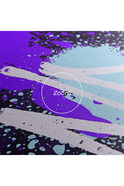 Arthub Canvas Painting, Bedroom And Living Room, Modern, Purple Blue Graffiti