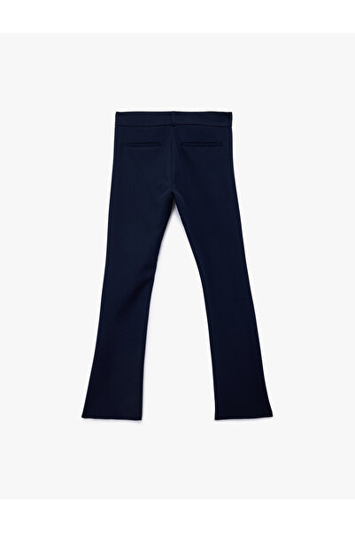 Koton Normal Bel Slim Fit Flared Fabric Trousers