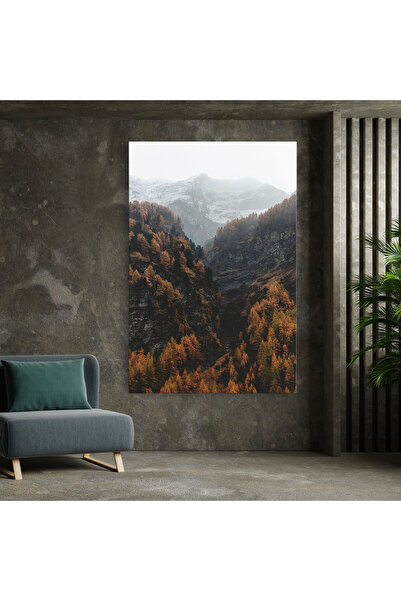 Arthub Canvas Painting, Bedroom And Living Room, Landscapes, Autumn Mountain