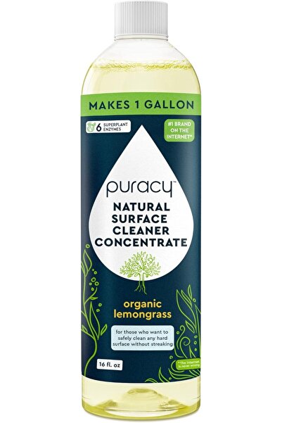 puracy مُركّز مُنظّف الأسطح الطبيعي - عشبة الليمون العضوية، ١٦ أونصة سائلة