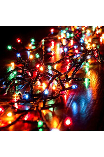SDEPOT Коледна украса, 200 кристални LED крушки, 12 м линейна, многоцветна