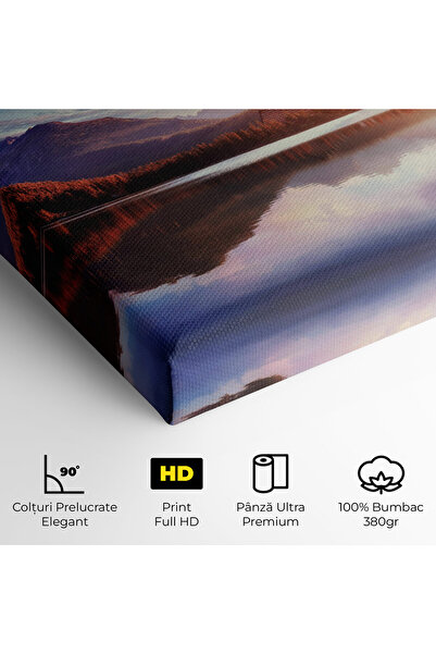 Arthub Canvas Painting, Bedroom And Living Room, Landscapes, Orange Lake Light