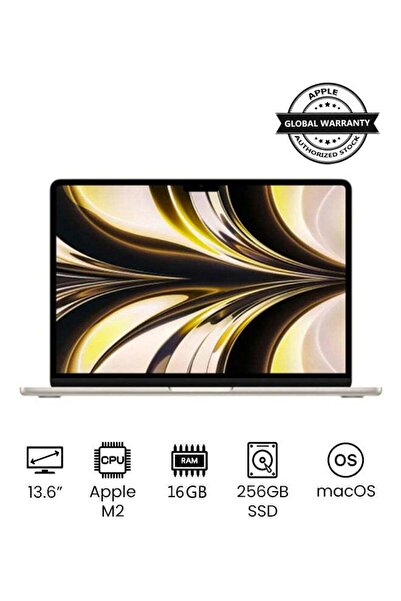 Apple MacBook Air MC7W4 13.6-Inch M2 16GB RAM 256GB International Starlight