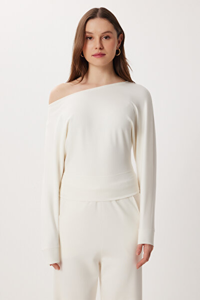 Lovelyİstanbul Soft Modal Blouse Pants Set Lci0060 Bone