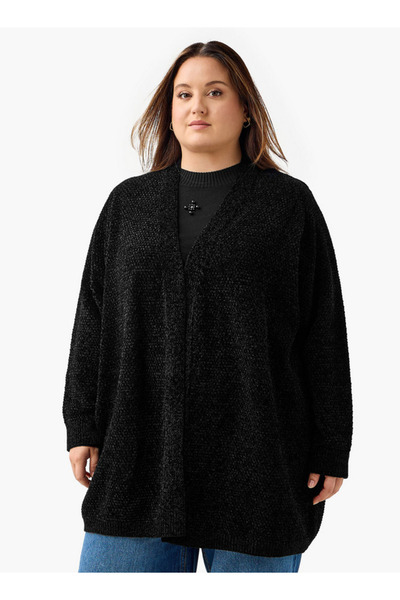 Ulla Popken Textured Knit Cardigan