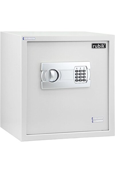 RUBIK Large Safe Box with Digital Keypad and Key Lock RB-40EGX (40x38x30 cm) White